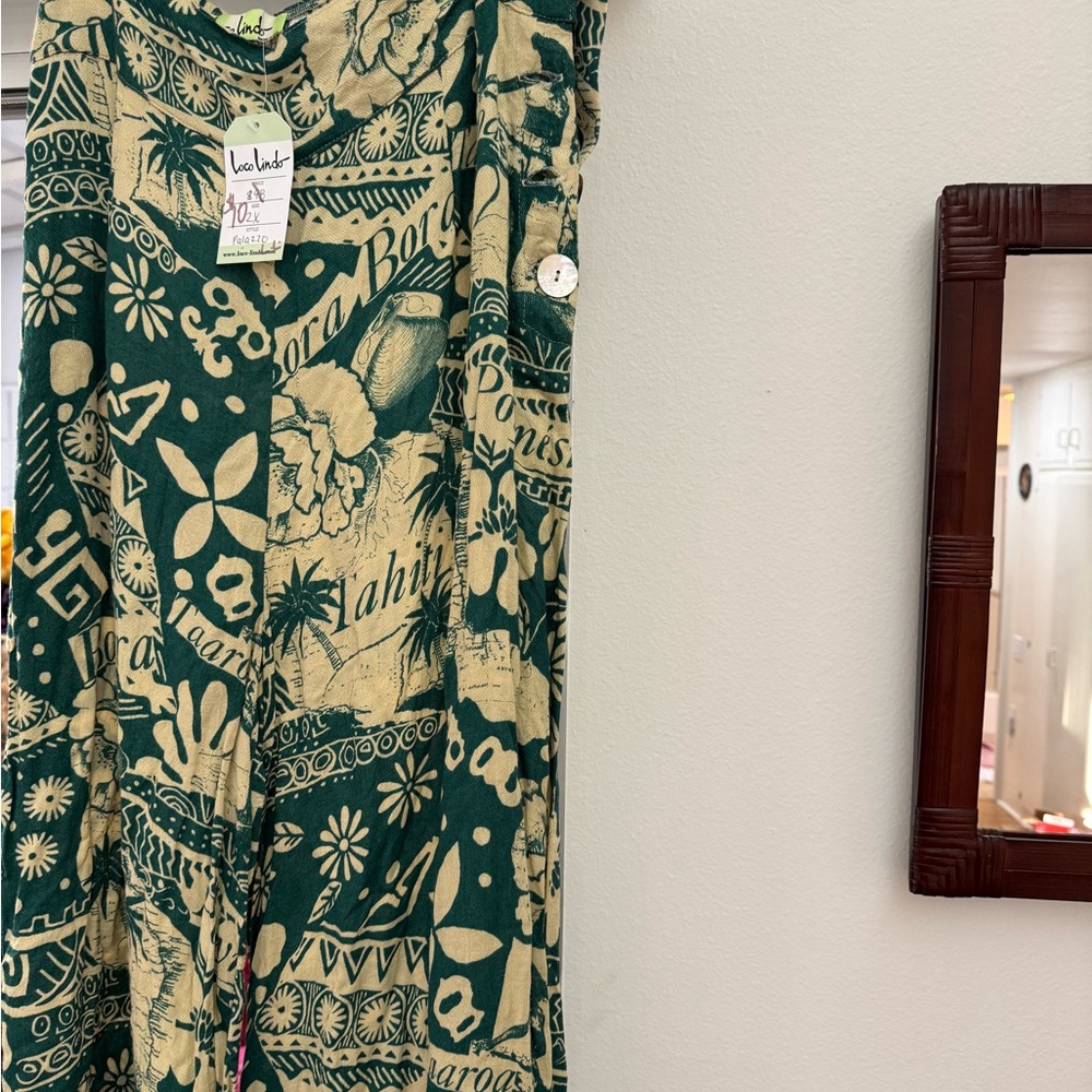 Loco Lindo South Pacific palazzo pants. NWT, XXL